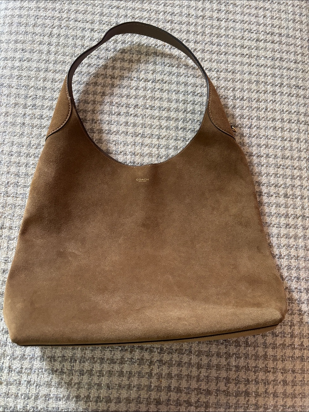 Beautiful Coach suede Brooklyn Shoulder bag 39 - Picture 2 of 6